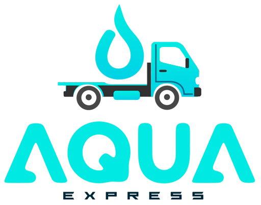 Logo AQUA EXPRESS completo, versión fondo claro